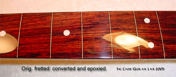 Defretted rosewood